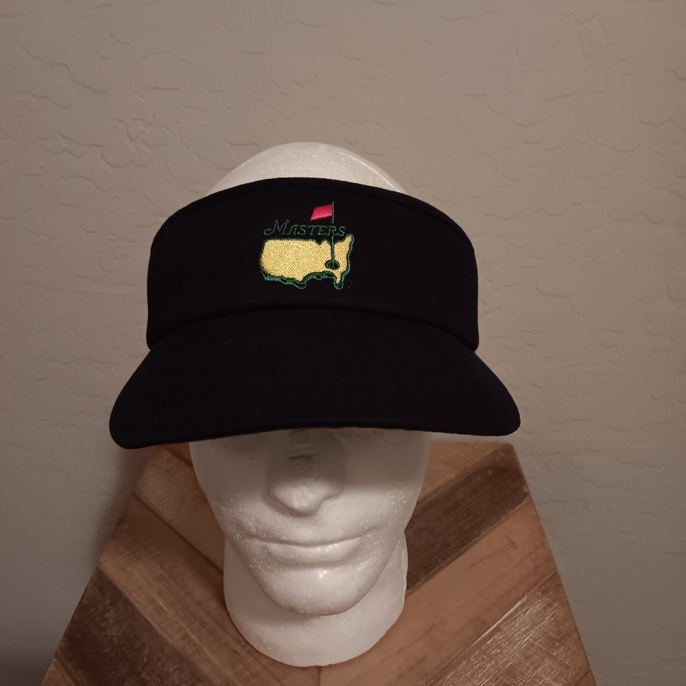 The Masters Golf Visor - Black - Authentic - Clean - American Needle